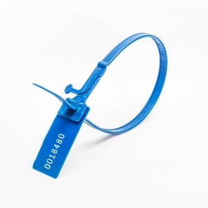 Platt plastsigill blå